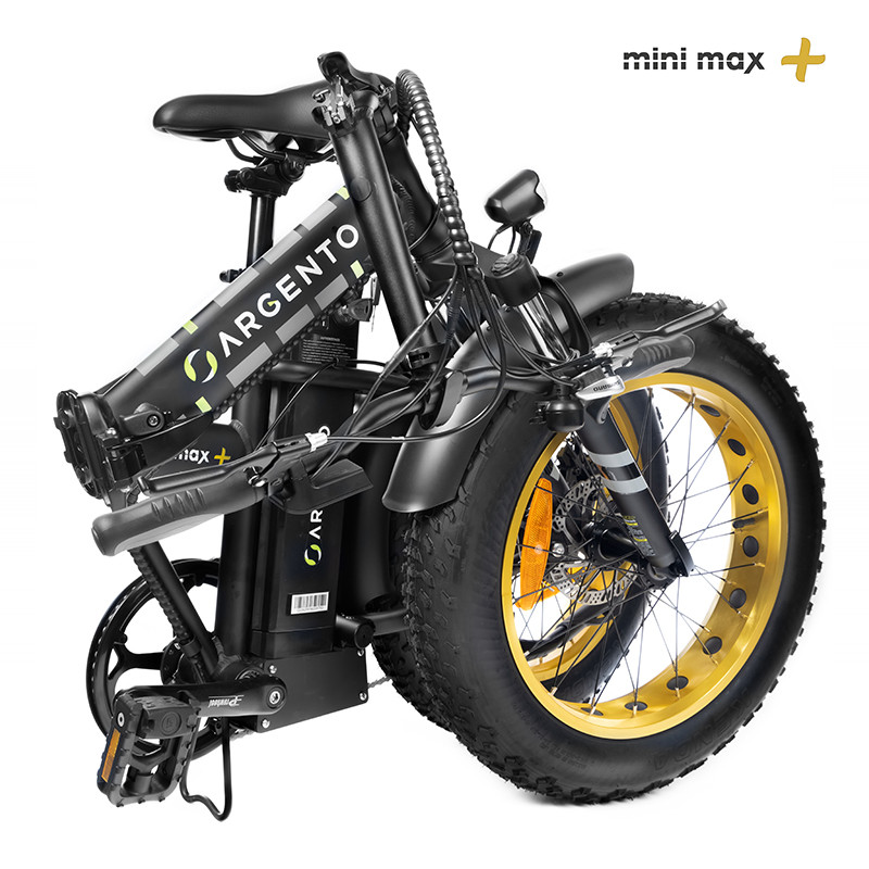 Argento Mini Max Fat Ebike Pieghevole Vers